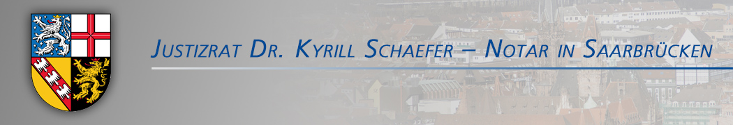 Notar Justizrat Dr. Kyrill Schaefer